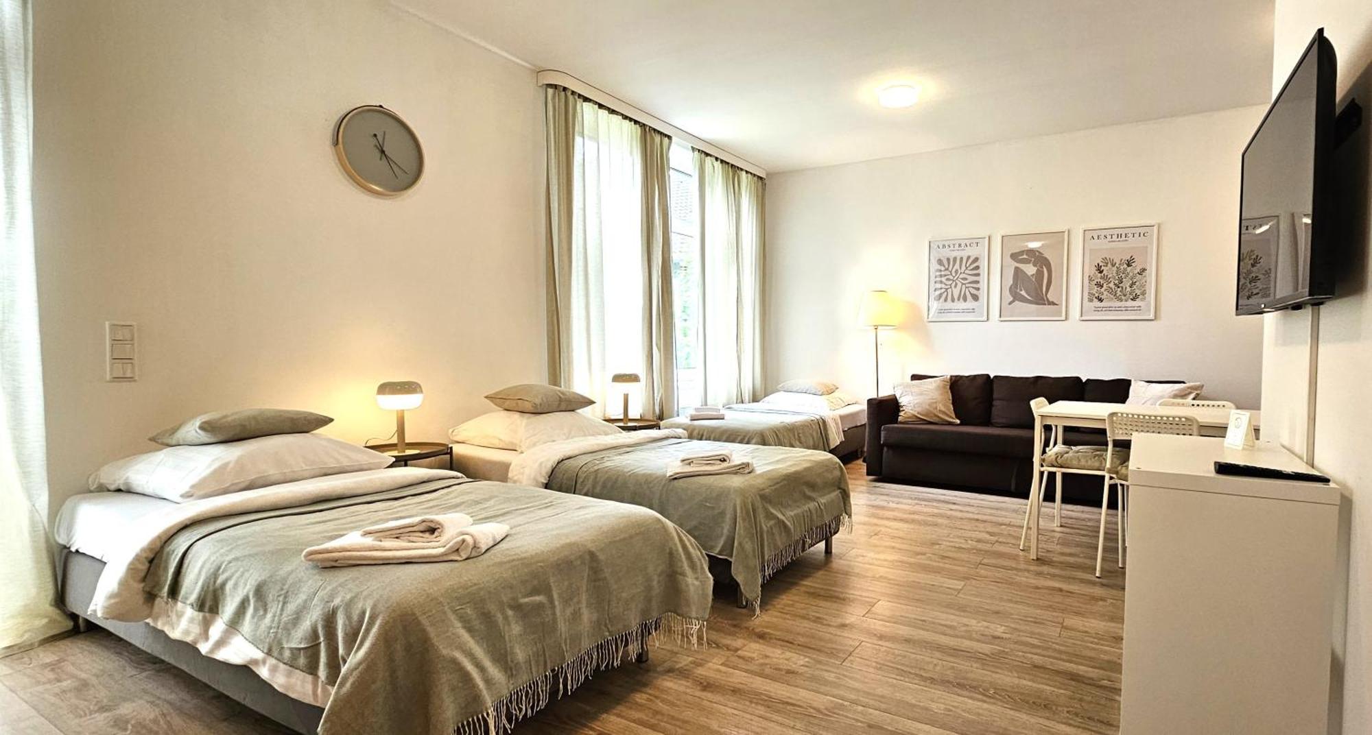 Airport-Messe Apartments Düsseldorf Kültér fotó