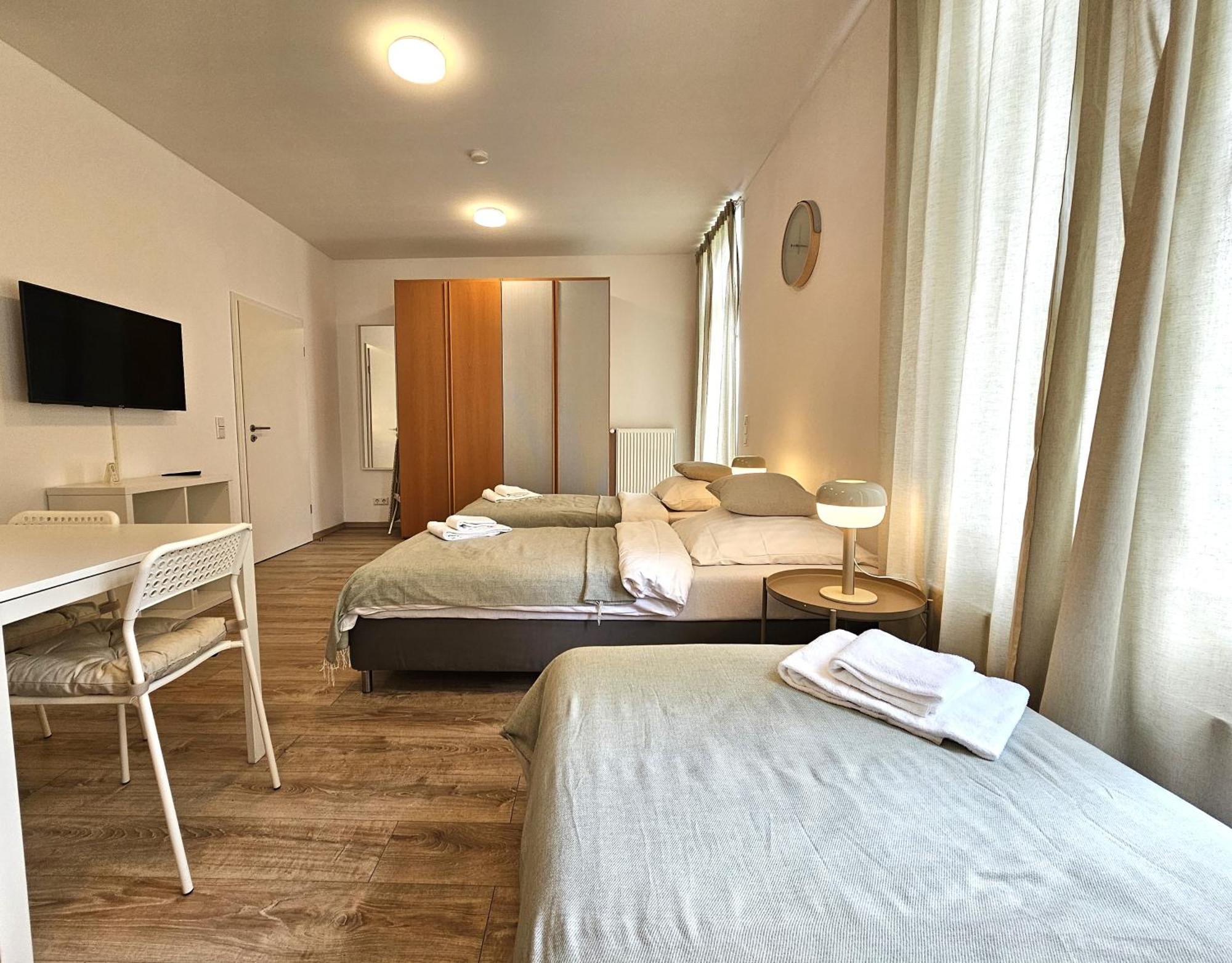 Airport-Messe Apartments Düsseldorf Szoba fotó
